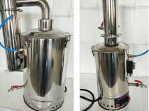 电加热蒸馏水制造机/全不锈钢断水自控蒸馏器型号:DDZ-20L库号：M410569