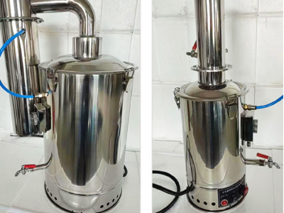 电加热蒸馏水制造机/全不锈钢断水自控蒸馏器型号:DDZ-20L库号：M410569